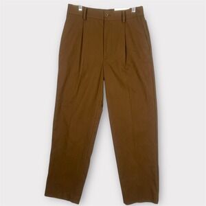 NWT Macy's Mode of One Men's Brown Dress Pants Relaxed Fit Straight Leg Size 31